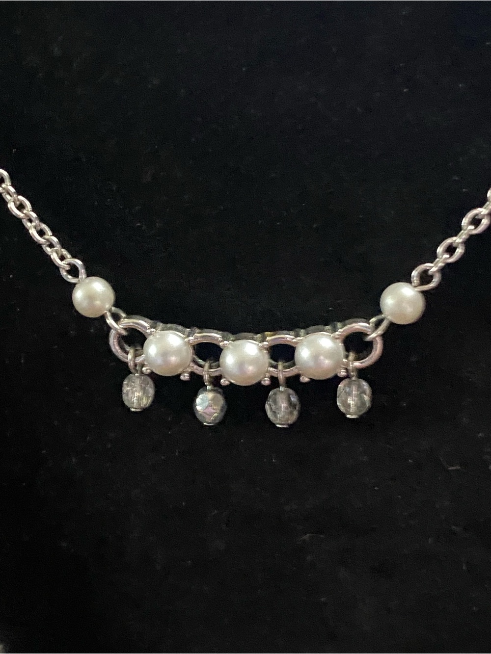 Napier silver beaded, flower blossom Necklaces. Dime Linked Bracelet, earrings - Picture 8 of 11